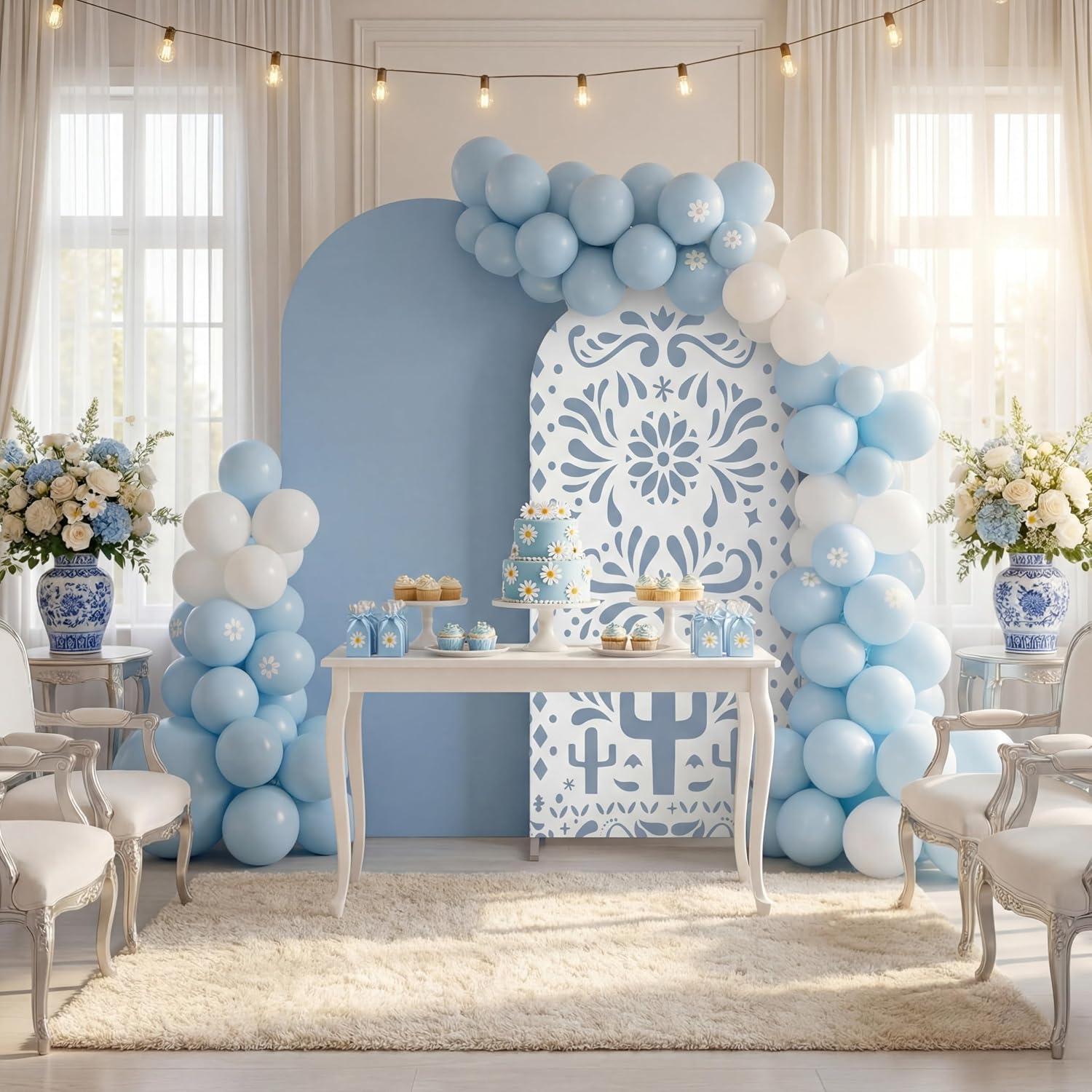 ฉากหลังแบบสองด้านสั่งทำพิเศษลา - Dessert Table Backdrop บทวิจารณ์และราคา