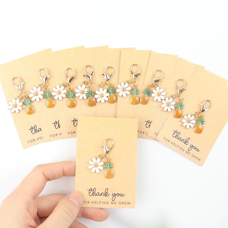 พวงกุญแจรูปสับปะรดขนาดเล็ก 10  - Event Party บทวิจารณ์และราคา